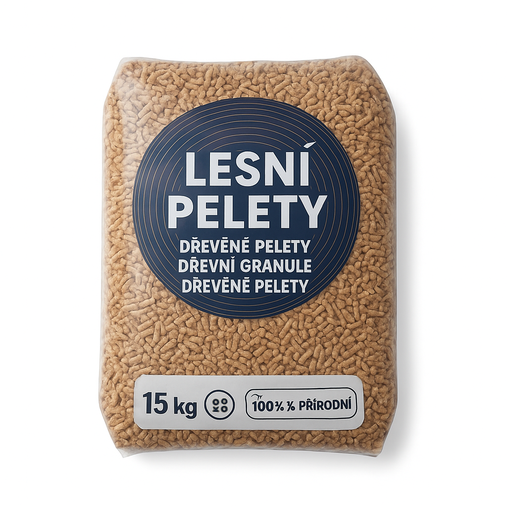 Peletový les 1/2 palety s 36 pytli po 15 kg LESNÍ PELETY 100%