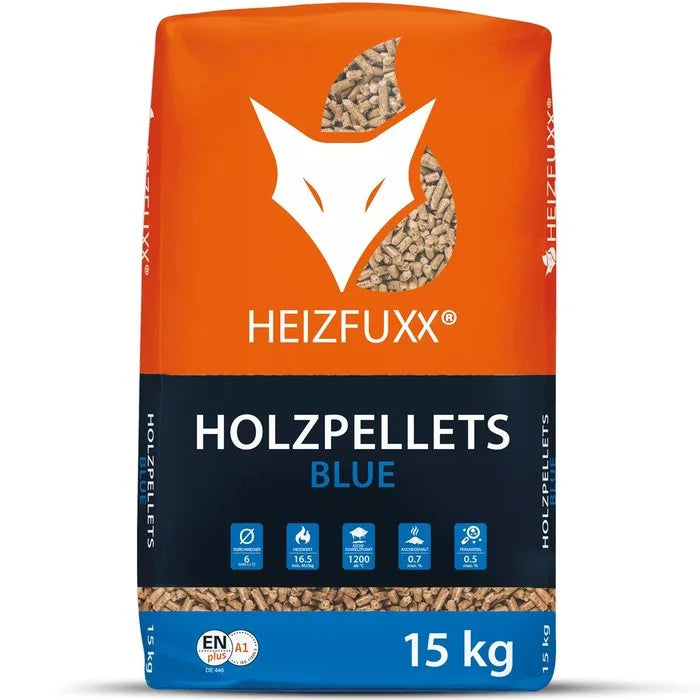 Pellets HEIZFUXX gris EN+ A2 Paleta 65 pytlů x 15 kg