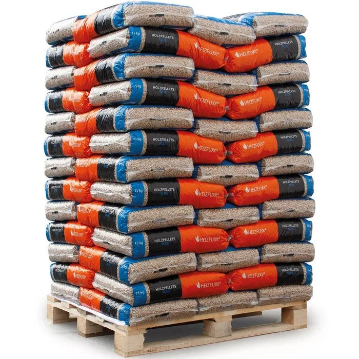 Pellets HEIZFUXX gris EN+ A2 Paleta 65 pytlů x 15 kg