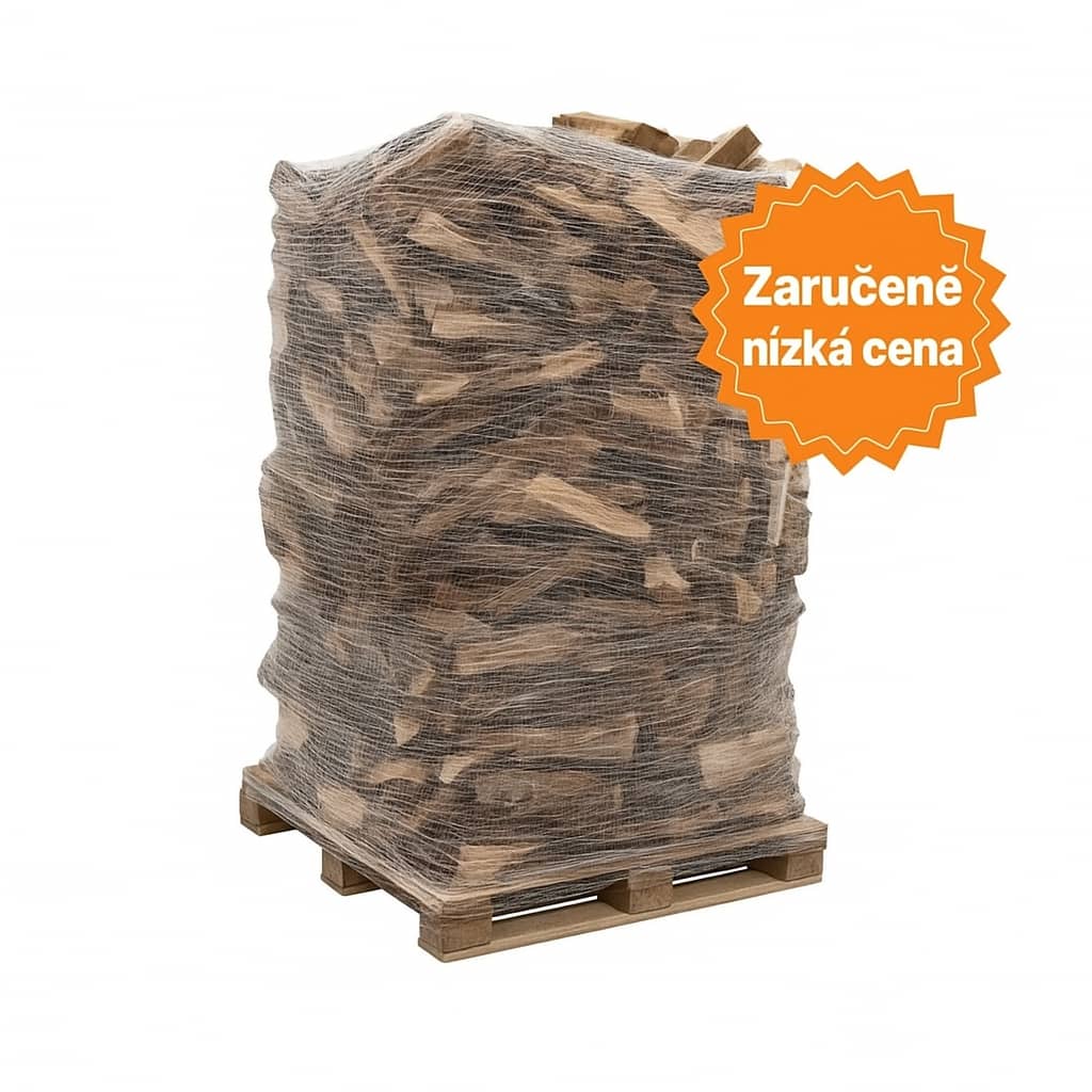 Palivové dřevo – 40 cm – balík 2 m³ na paletě