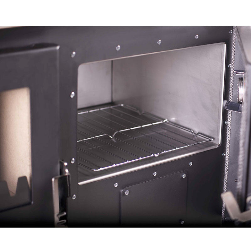 Dřevěná kamna Mervio Inox - 7,7 kW