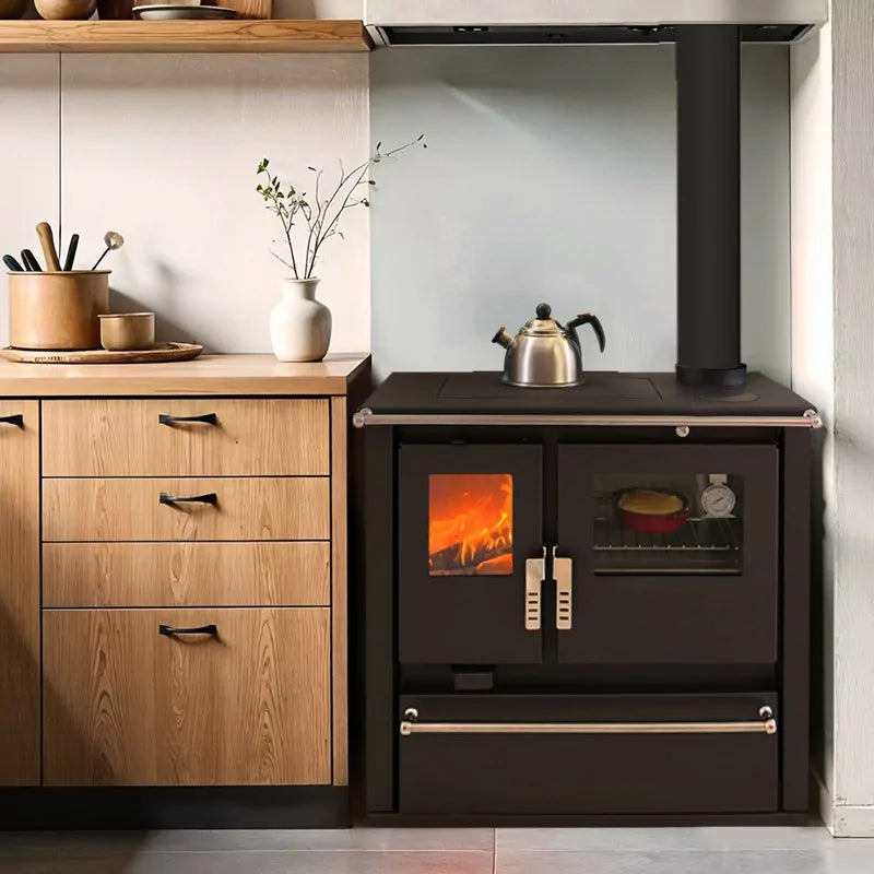 Nerezová kamna na dřevo Mervio XL - 7,7 kW