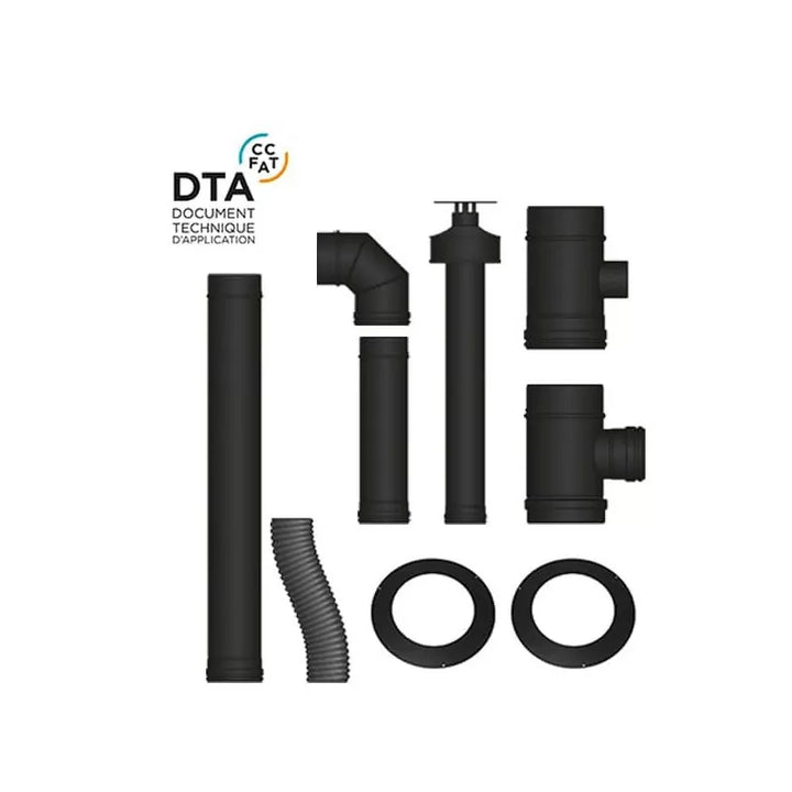 Sada pro připojení kouřovodu Bofill pro uzavřená peletová kamna se zadním vývodem