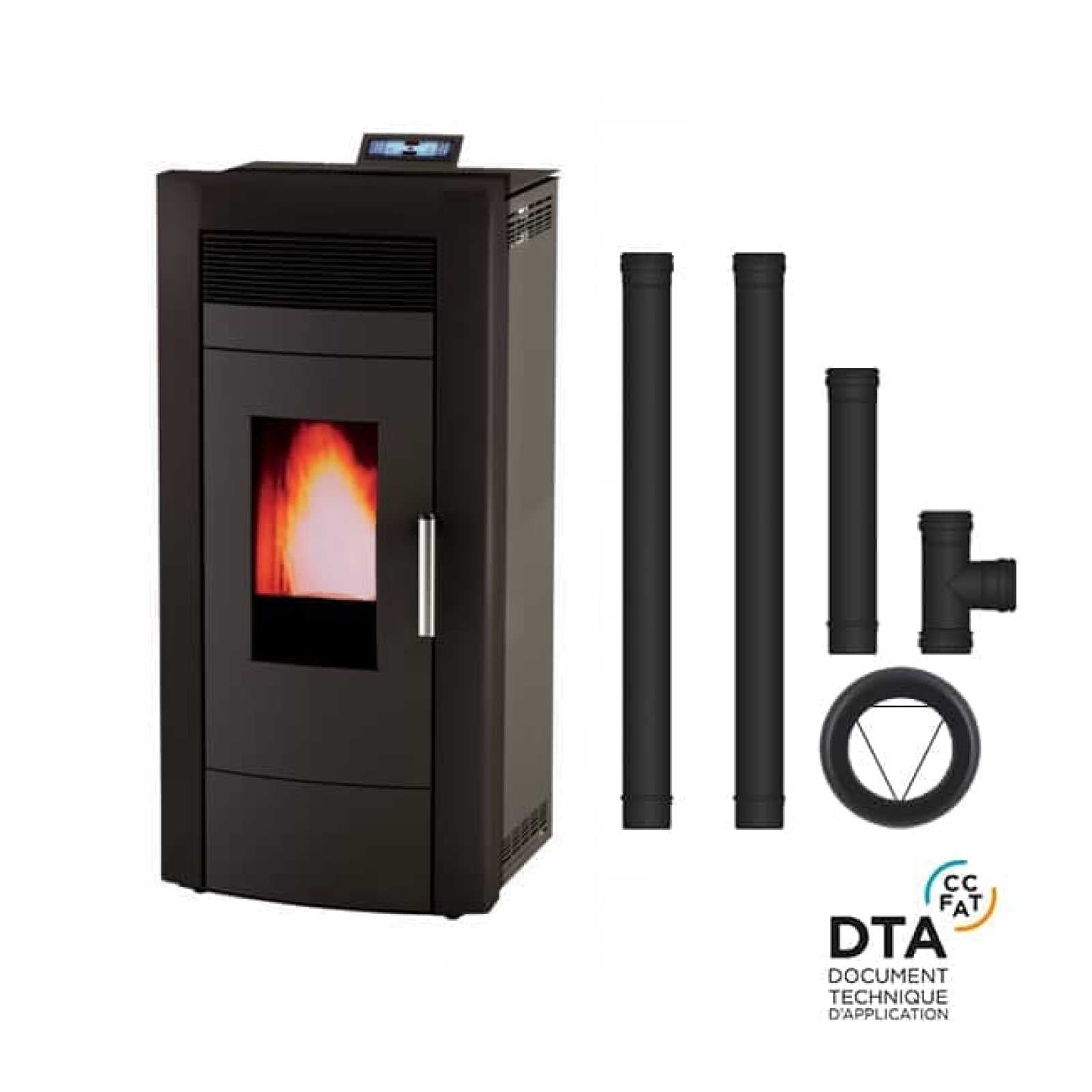 Vodní peletová kamna Baracuda Commo Plus - Repasovaná - 21 kW