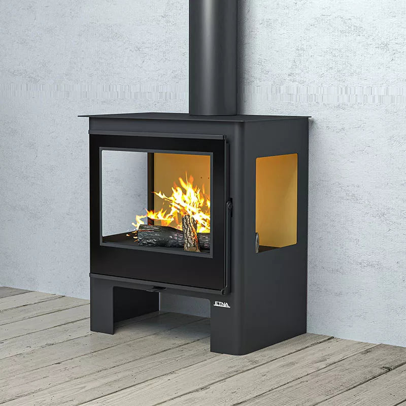 Dřevěná kamna Shiva se třemi plotnami - 10 kW