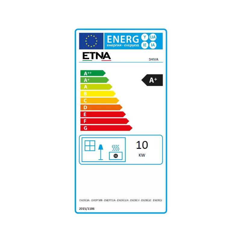 Dřevěná kamna Shiva se třemi plotnami - 10 kW