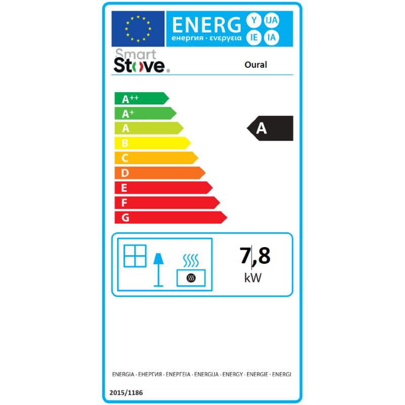 Dřevěná kamna Ural - 8 kW