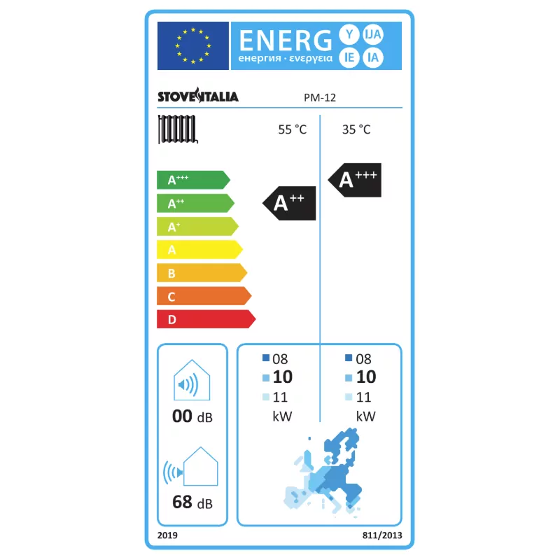 Jednofázové monoblokové tepelné čerpadlo vzduch/voda 12 kW - s připojením k elektrickým a plynovým dohřívačům R290 - 12 kW